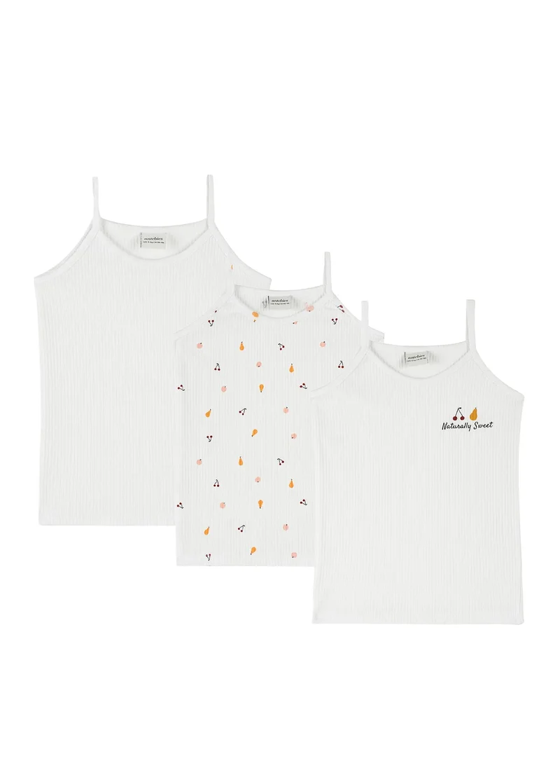 Antebies Fruit Salad Print Undershirts