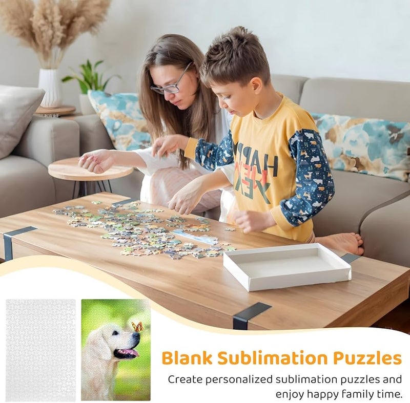 10 Pack 10.2X15 Inch 300 Piece White Blank Sublimation Puzzles For DIY Custom Crafting - Image 3