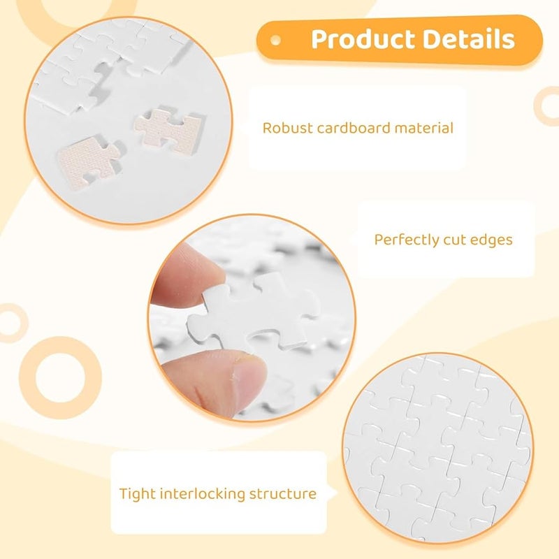 10 Pack 10.2X15 Inch 300 Piece White Blank Sublimation Puzzles For DIY Custom Crafting - Image 5