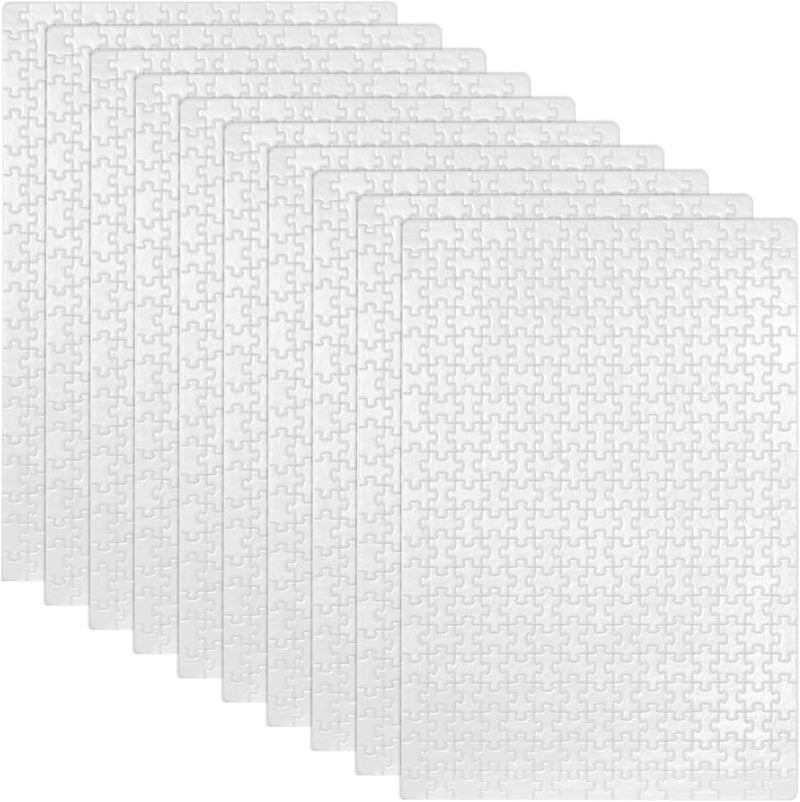 10 Pack 10.2X15 Inch 300 Piece White Blank Sublimation Puzzles For DIY Custom Crafting - Image 4