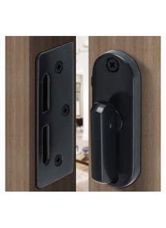 SYOSI Stainless Steel Lock Catch Gate Latches Heavy Duty Bolt Latch Buckles for Kitchen Bathroom Moving Sliding Door Windows Bran Doors Black Finish  - Image 1