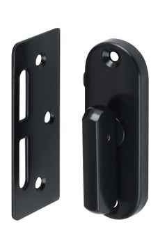 SYOSI Stainless Steel Lock Catch Gate Latches Heavy Duty Bolt Latch Buckles for Kitchen Bathroom Moving Sliding Door Windows Bran Doors Black Finish  - Image 4