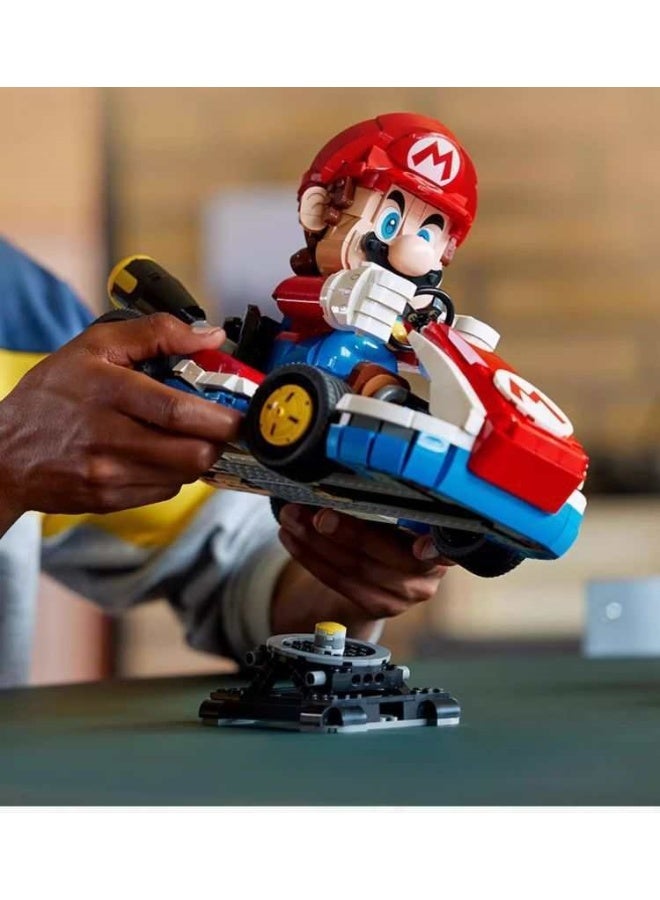 1975 pieces New big model Super Mario Kart Kart, Mario Building Blocks Puzzle Assembly Toy,Super Mario Series - Classic Characters & Gold Star Kart Collector's Set - Image 3