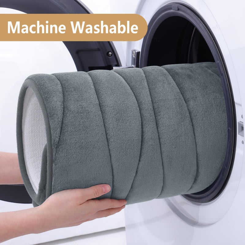 Buganda Memory Foam Bathroom Rug Mat 44x24  Extra Soft and Absorbent Bath Mats  Non-Slip and Machine Washable Bath Rugs for Bathroom Floor Tub and Shower  Dark Grey - Image 4