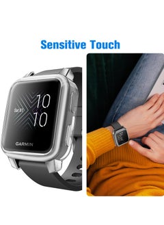 KASTWAVE 3 Packs 3 Color Screen Protector Case Compatible with Garmin Venu Sq 2, Sq 2 Music, Venu Sq, Venu Sq Music, Full Coverage Soft TPU Case Protective Screen Cover Bumper Frame  - Image 2