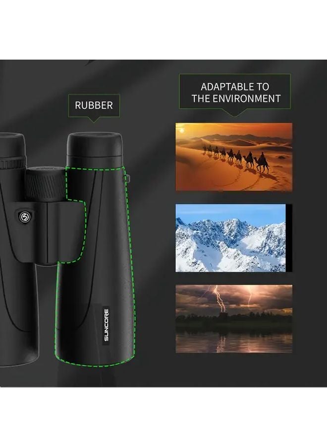 Gray 10x50 Binoculars For Adults High Power With Mobile Phone Clip For Bird Watching Travel - Image 4