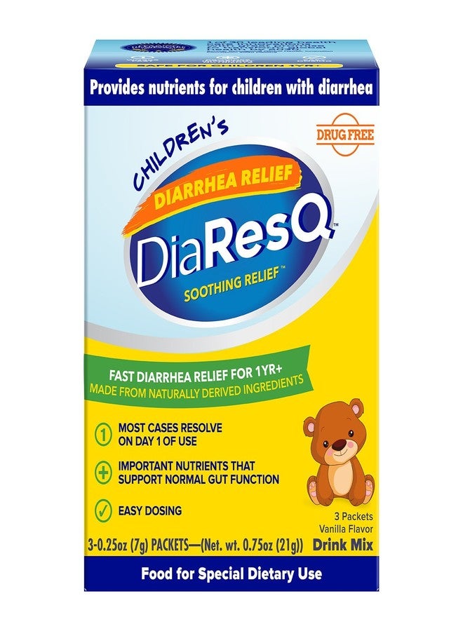 DiaResQ Childrens Soothing Diarrhea Relief - 3 Packets - Image 1