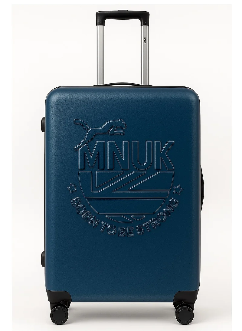 MNUK MANCHESTER 28inch Luggage bag| Polycarbonates & ABS Hardside Luggage Trolley with TSA Lock| Double 360Â° 4 Wheeler| Large-28 Inch| Blue
