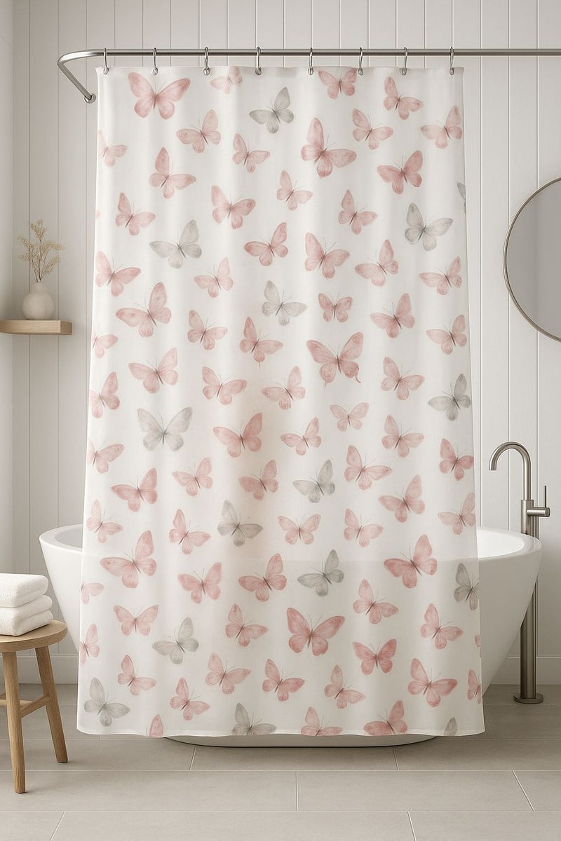 THE ARTFUL BLEND Waterproof PEVA Shower Curtain – Washable & Durable, 180x180 cm for Full Coverage - Image 4