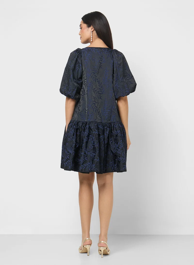 YAS Resnick Puff Sleeve Dress
