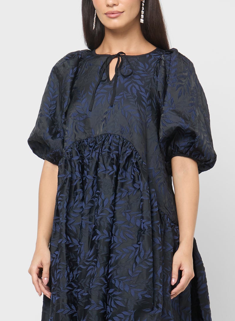 ياس فستان ريسنيك بأكمام منتفخة - Image 3