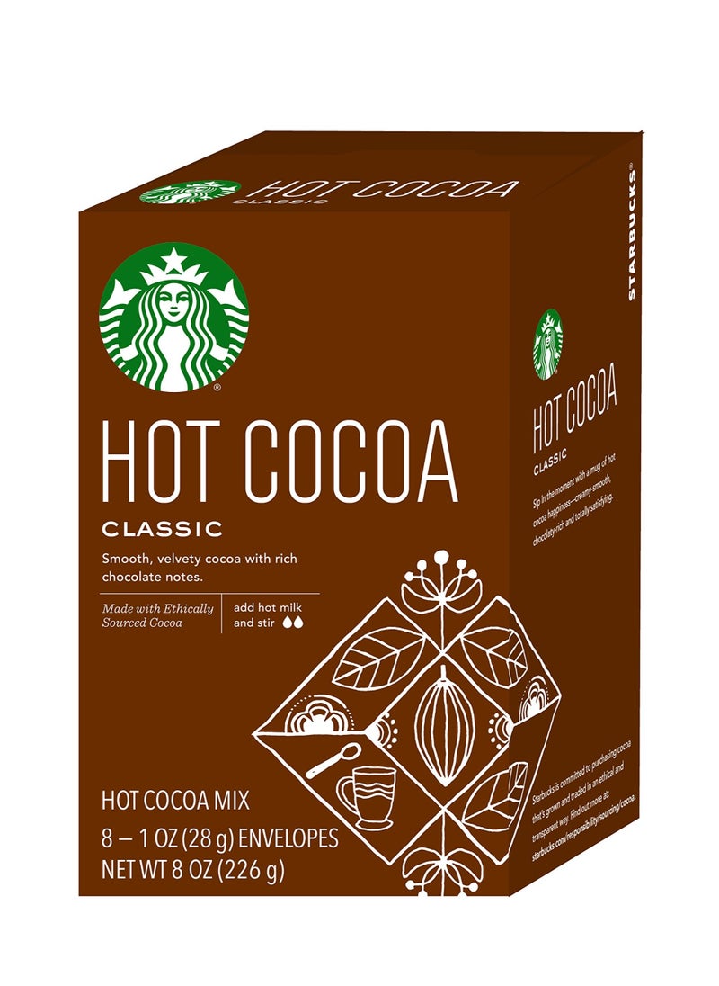 Starbucks - Classic Hot Cocoa Mix, 8 Sachets - Image 1