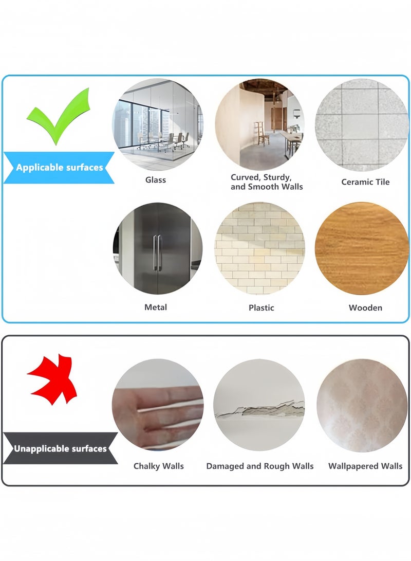 GGEROU Magnetic Whiteboard Stickers Magnetic Dry Erase Whiteboard Paper Self Adhesive Magnetic Whiteboard Sticker 120 x 150cm  - Image 4