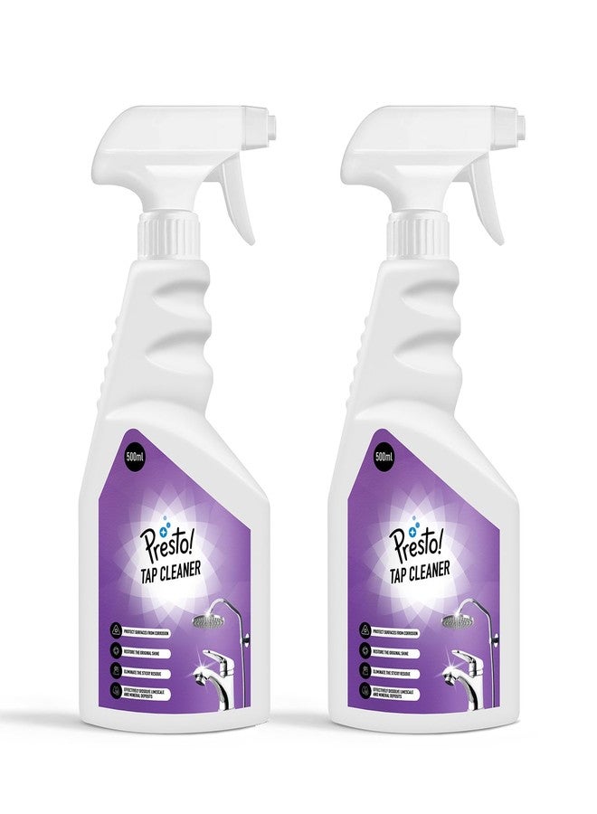 Presto! Amazon Brand - Presto! Tap Cleaner | 1L (500 Ml X Pack of 2) | Limescale & Grime Fighter | For Bathroom, Kitchen, Sink Fitting Taps - Image 1