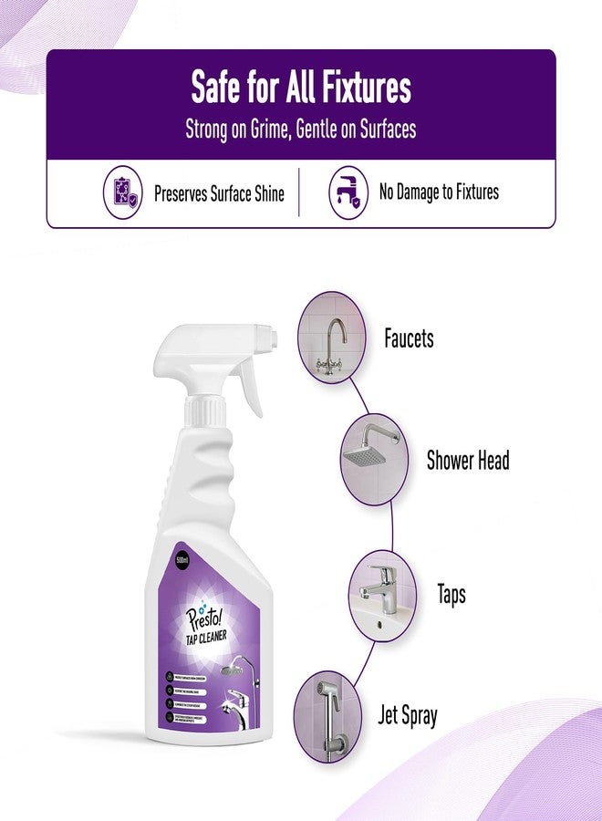 Presto! Amazon Brand - Presto! Tap Cleaner | 1L (500 Ml X Pack of 2) | Limescale & Grime Fighter | For Bathroom, Kitchen, Sink Fitting Taps - Image 5
