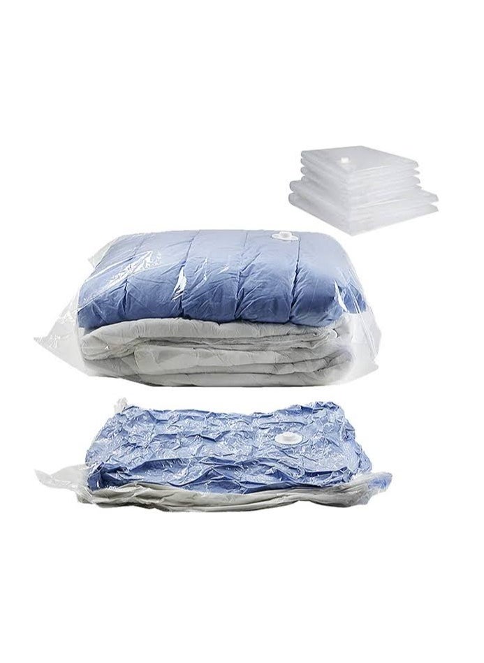 Generic Bags for storing clothes and blankets, large size 110 x 80 cm, air suction to save space by 75% (one piece)  - Image 1