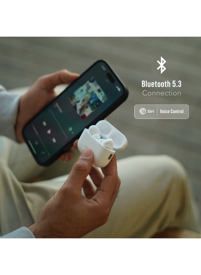 blupebble TuneFlow Pro True Wireless Earbuds with ANC | Active Noise Cancelling, Deep Bass, 40H Playtime, Touch Controls, Bluetooth 5.3 – Compatible with iOS & Android - Image 5