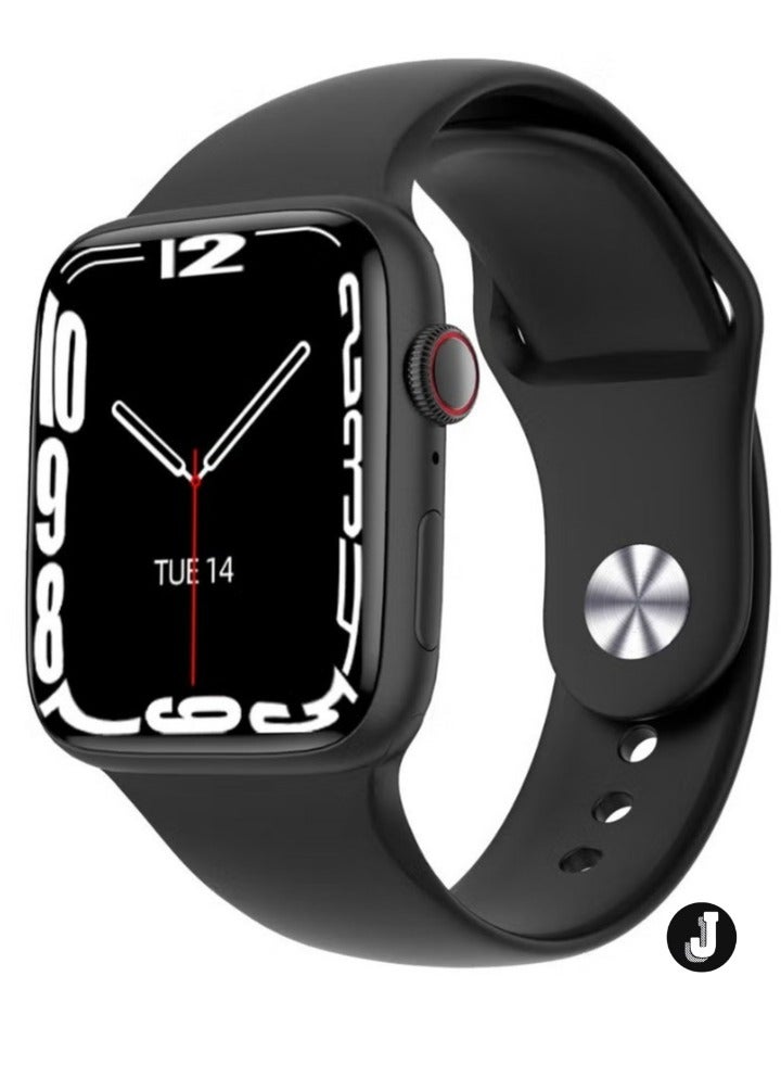 JAJEEK "Mini 36MM Smart Watch for Ladies & Girls – Includes 2 Pairs of Straps & Wireless Charger, Sleek Black Design" - Image 1