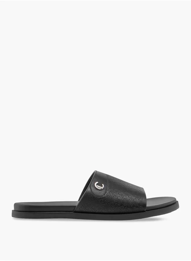 لو كونفورت Men's Textured Slip-On Sandal