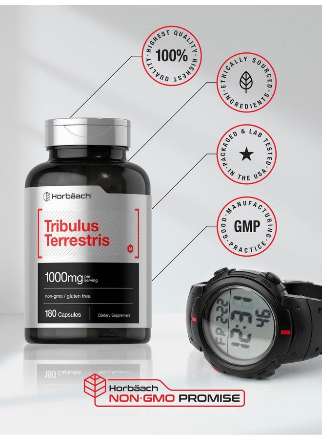 Horbäach Horbaach Tribulus Terrestris for Men | 1000mg | 180 Capsules | Extract Supplement | Non-GMO and Gluten Free - Image 5