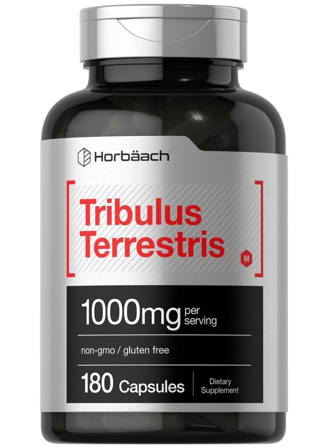 Horbäach Horbaach Tribulus Terrestris for Men | 1000mg | 180 Capsules | Extract Supplement | Non-GMO and Gluten Free - Image 1