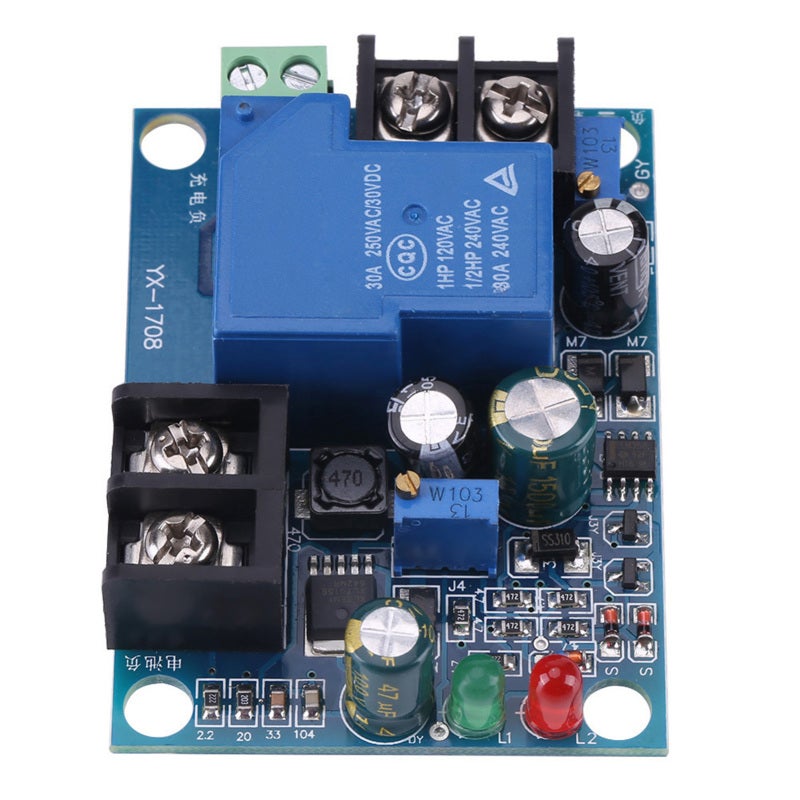 songle Battery Charging Controller Module: 30A Load, Thick Circuit Board, Auto Charge & Shut-Off - Over/Under Voltage Protection, Energy-Saving Charge Control Module for Battery Maintenance - Image 1