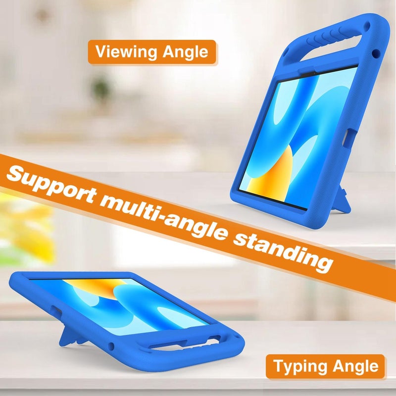 إيروريكس جراب تابلت مقاوم للصدمات من مادة إي في إيه مع حامل لجهاز هواوي ميت باد 11.5 / إير 2023 (أزرق) - Image 4