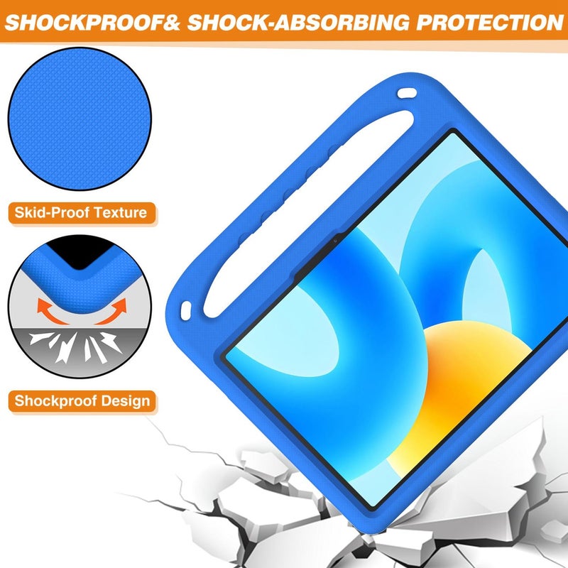 إيروريكس جراب تابلت مقاوم للصدمات من مادة إي في إيه مع حامل لجهاز هواوي ميت باد 11.5 / إير 2023 (أزرق) - Image 5