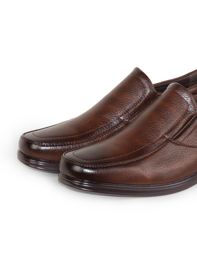 BOTELI Men's Flat Leather Shoes Soft Comfortable Slip-On Genuine Leather Lining Breathable Canvas Spring Autumn Walking  - Image 2