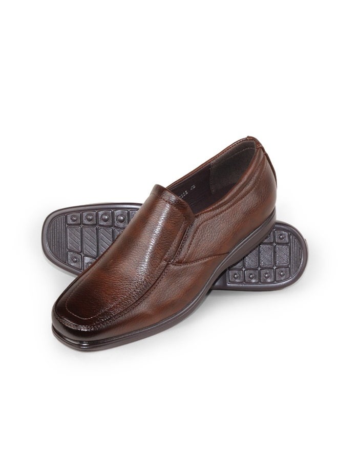 BOTELI Men's Flat Leather Shoes Soft Comfortable Slip-On Genuine Leather Lining Breathable Canvas Spring Autumn Walking  - Image 1