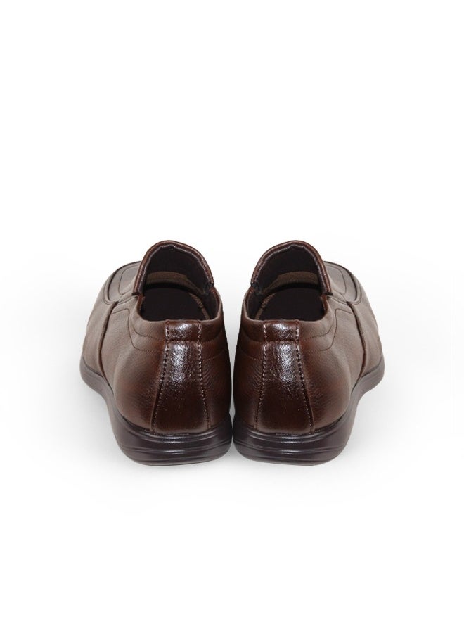 BOTELI Men's Flat Leather Shoes Soft Comfortable Slip-On Genuine Leather Lining Breathable Canvas Spring Autumn Walking  - Image 3