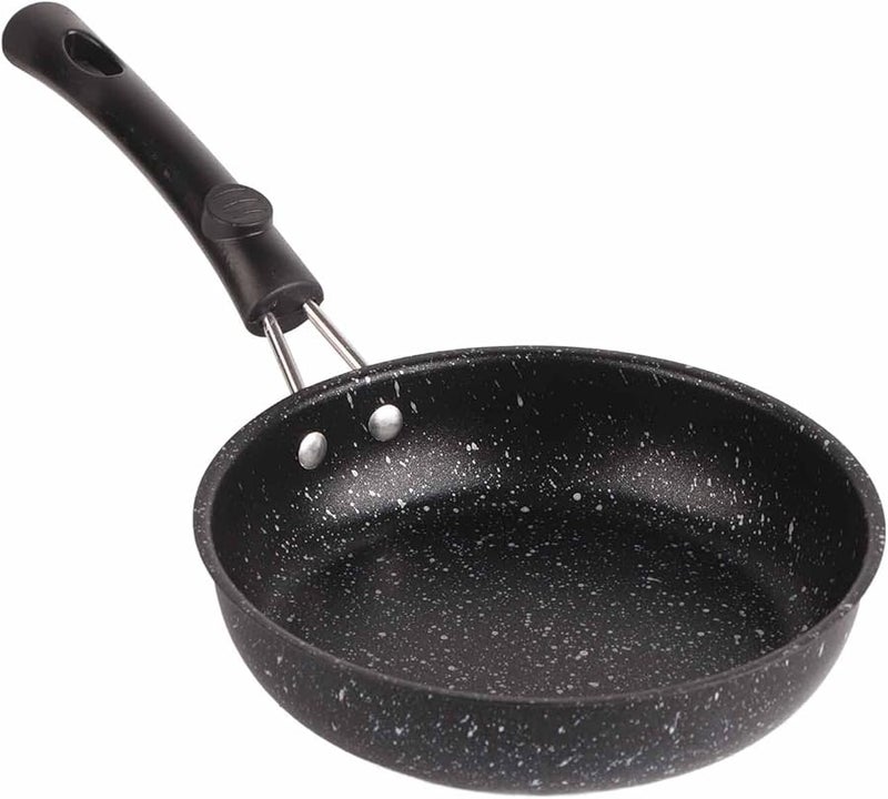 Stainless Steel Nonstick Frying Pan 18CM Fast Heat Conduction Ergonomic Handle - Image 1