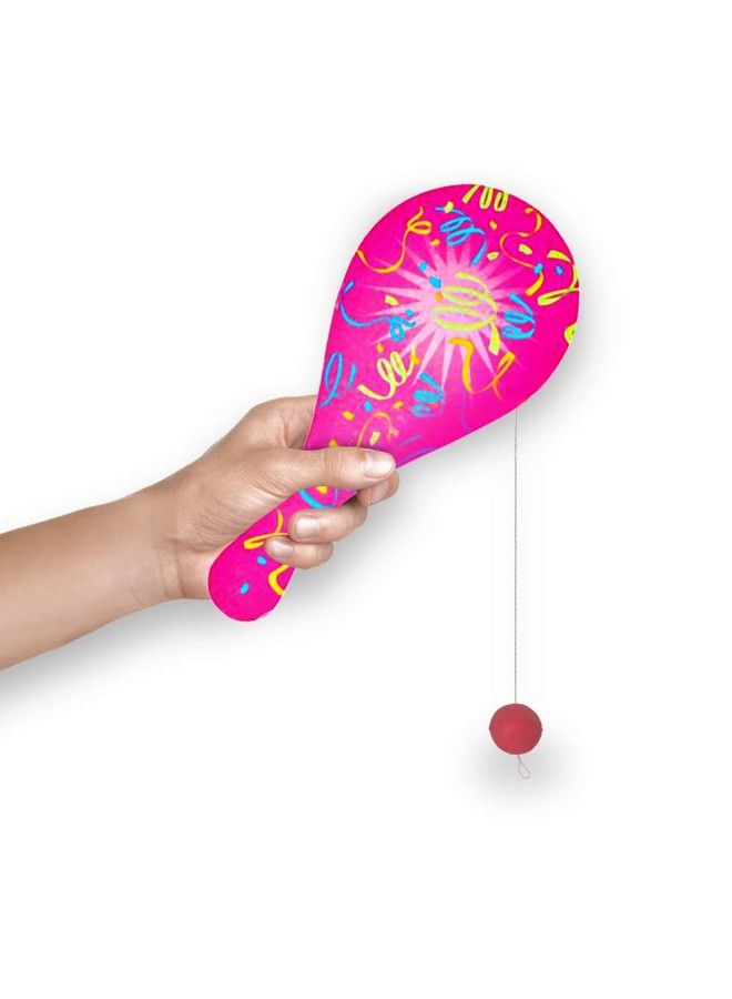 ArtCreativity Neon Paddle Balls Pack Of 12 9.25 Inch Plastic Paddleball With String Assorted Bright Colors Great Party Favors Goodie Bag Fillers Fun Activity Toys For Kids - Image 5