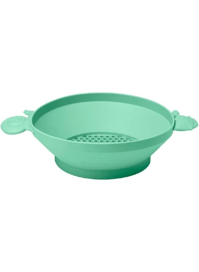 Scrunch Collapsible Panner with Handles for Kids - Dusty Light Green - Image 1