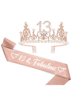 13Th Birthday Sash And Tiara For Women Happy 13Th Birthday Decorations For Girls Official Teenager Birthday Decorations Teenage Girls Gifts Ideas Gifts 13 Year Old Girl