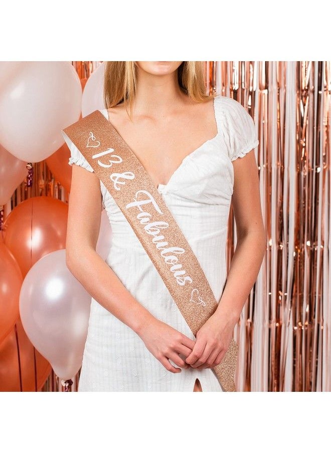 PARIS PRODUCTS CO. - 13Th Birthday Sash And Tiara For Women Happy 13Th Birthday Decorations For Girls Official Teenager Birthday Decorations Teenage Girls Gifts Ideas Gifts 13 Year Old Girl - Image 1