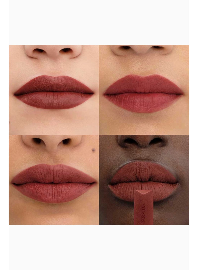 Prada Monochrome Hyper Matte Lipstick B03 | Long Lasting Matte Lipstick | Lightweight Full Coverage Lip Color - Image 4