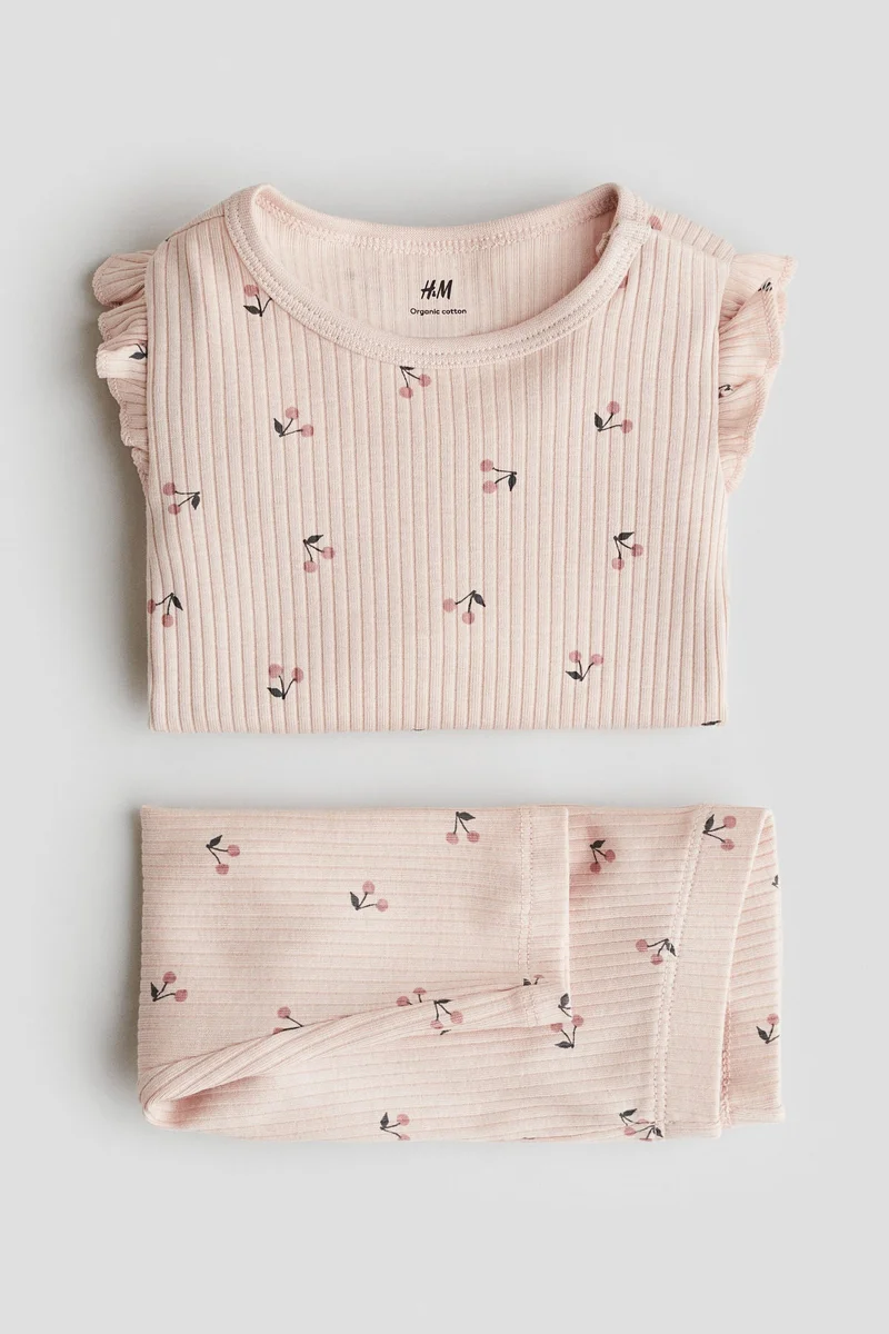 H&M Ribbed cotton set