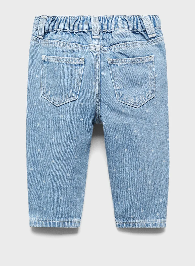 MANGO Kids Light Wash Trousers