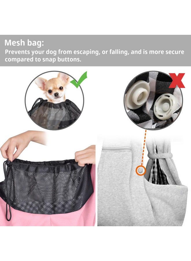 CUBY CUBY Dog and Cat Sling Carrier - Hands Free Reversible Pet Papoose Bag - Soft Pouch and Tote Design - Suitable for Puppy, Small Dogs Cats Outdoor (Pink Senior, Adjust Strap 2.0) - Image 3