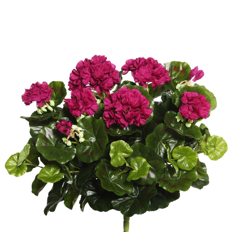 Vickerman Vickerman Everyday Artificial Purple Geranium Bush 175 Long  Premium Faux Floral Decor for Wedding or Everyday Arrangements  Maintenance Free Flowers