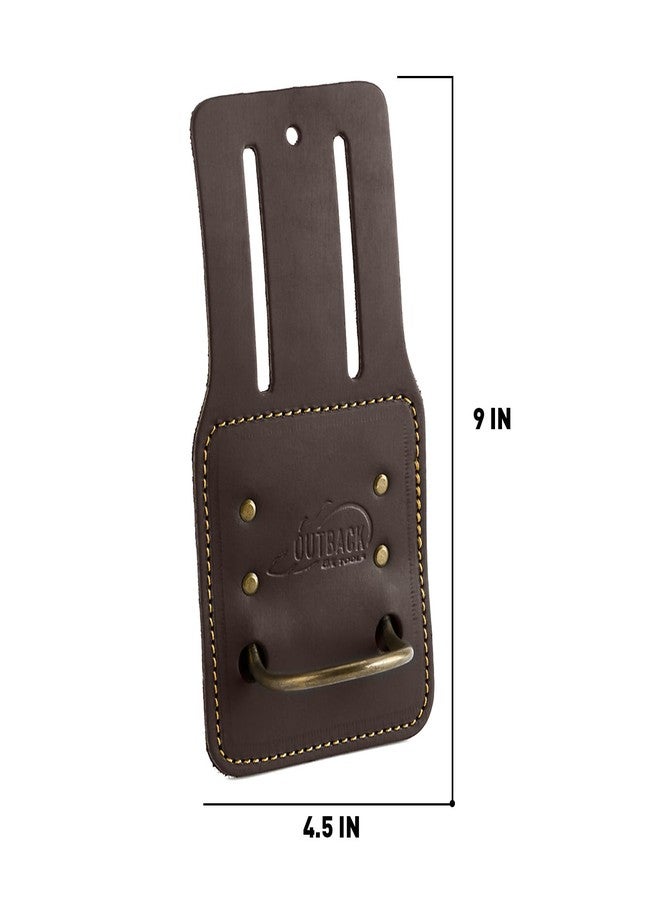 OX Tools Top Grain Leather Hammer Holder with Steel Hammer Loop - Durable Oil Tanned Leather Hammer Tool Holster for Tool Belt - Hammer Holder for Belt with Metal Ring OX-P263401 - Image 3