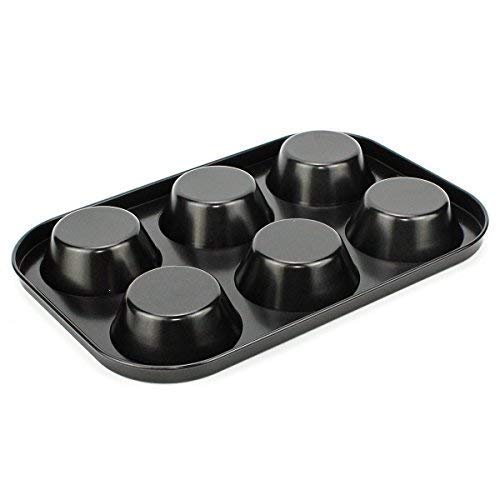 Prince Bakers Heart Non Stick Cake Making Combo Bread Loaf 6 Muffin Cupcake Mould Cake TrayPanTin Carbon Steel Microwave Oven Cooker OTG Safe Dishwasher Safe and Reusable Combo Pack - Image 5