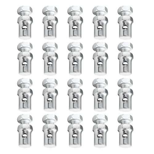 Wevdn 20 PCS Throttle Brake Cable Ends 18 Stop Clamp Clutch Lock Universal Clamps Repair Kit for Go Kart Motorcycle Scooter Bike Accessories - Image 1