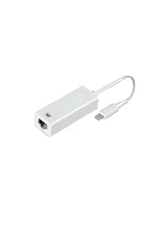 Lightning to Ethernet Adapter, RJ45 Ethernet LAN Network Adapter Cable with 8 Pin Connector Compatible with iPhone 13/12/11/XS/XR/X/8/7/iPad/iPod, Plug and Play, Supports 100Mbps [MFi Certified]