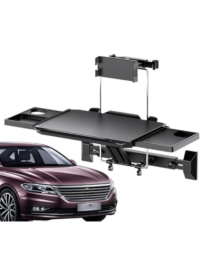 Generic - Car Back Seat Table | Adjustable Passenger Backseat Laptop Desk for Working | Vehicle Seat Organizer Rack for Dining, Eating, Laptop Tray for Writing - Image 1