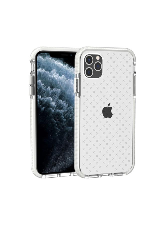 زبون جراب لهاتف iPhone 11 Pro Max بنمط شبكي، جراب واقٍ شفاف مقاوم للصدمات من مادة TPU - Image 1