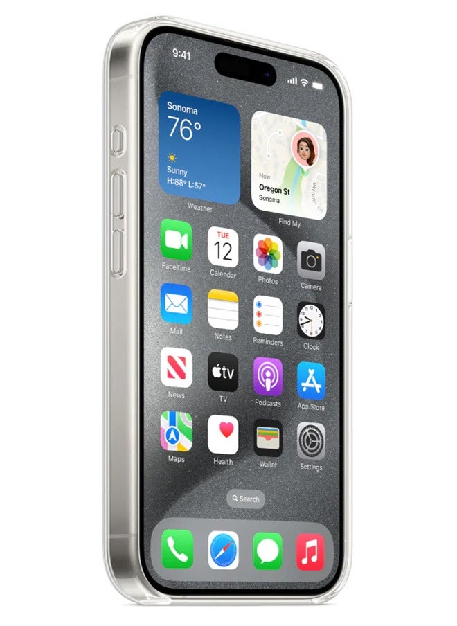 Generic Magsafe Case for iPhone 14 Pro Magsafe Clear Cover Magnetic Wireless Charging Support, Shockproof Protection, Scratch-Resistant for iPhone 14 Pro - Clear  - Image 5