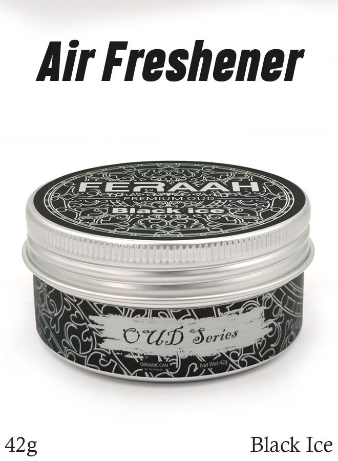 معطر جو فراه عود سيريز بلاك آيس 42 جرام - رائحة عضوية فاخرة للمنزل والسيارة والمكتب - يدوم حتى 60 يومًا - Image 1