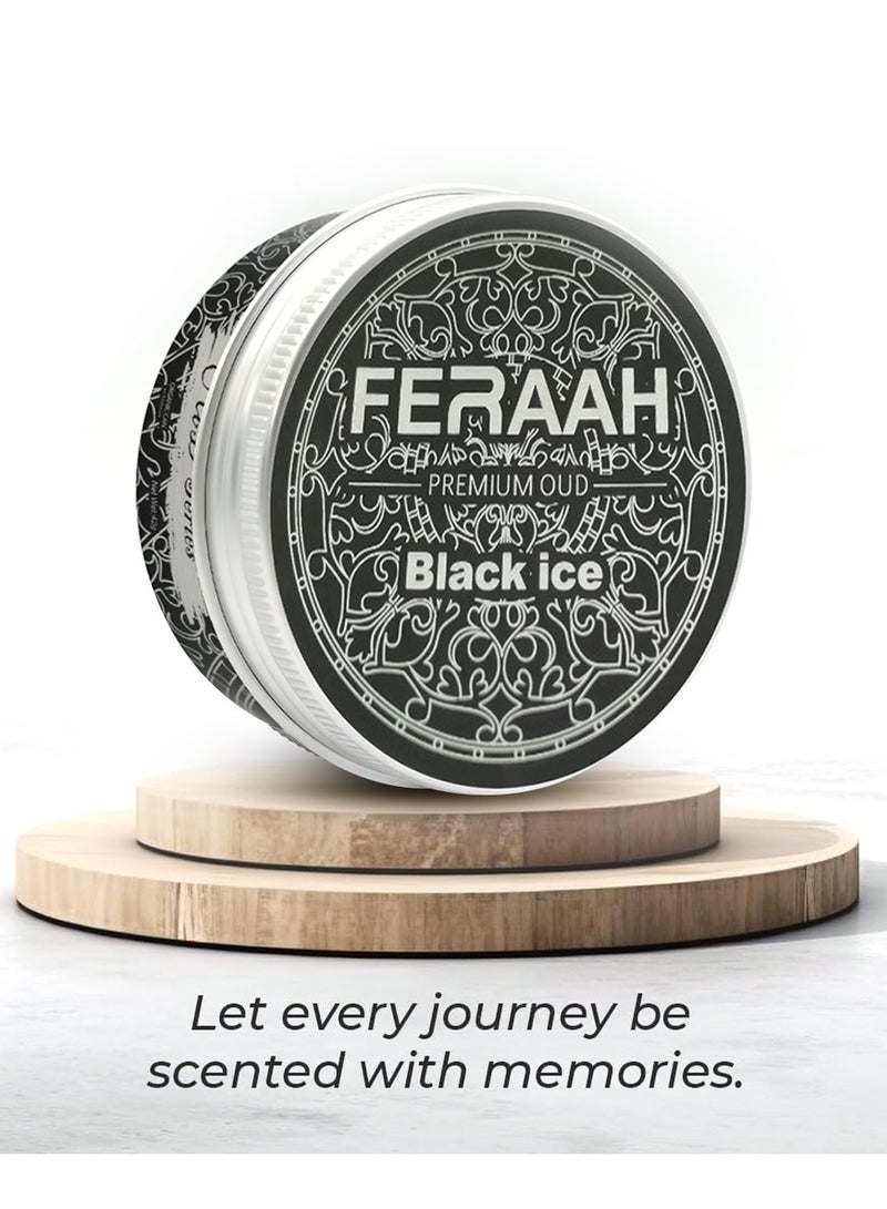 معطر جو فراه عود سيريز بلاك آيس 42 جرام - رائحة عضوية فاخرة للمنزل والسيارة والمكتب - يدوم حتى 60 يومًا - Image 5